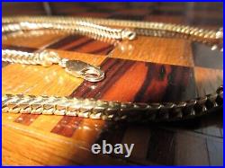 Heavy 9ct Gold (Necklace & Bracelet) Squared Chevron Chain48.7 grams