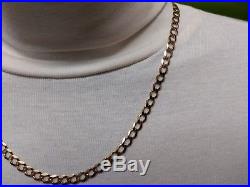 Heavy 9ct Gold curb chain well Hallmarked 14.8g 0.5 oz, wide links