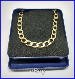 Heavy 9ct Gold curb chain well hallmarked, solid chain 23.8g