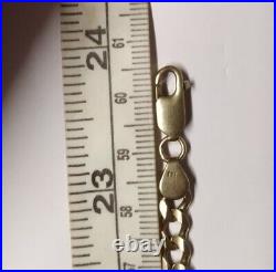 Heavy 9ct Gold curb chain well hallmarked, solid chain oz chain