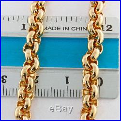 Heavy Hallmarked 9ct Gold Fancy Belcher Chain 22.5 64.5 G RRP £2450 BN18