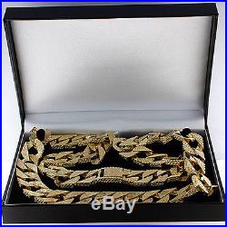 Heavy Hallmarked 9ct Gold Large Solid Curb Chain 152.1 G 30 RRP £6050 C168 30