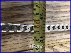 Heavy Solid 9ct Gold Flat Curb Chain 98g 63cm COLLECTION ONLY from BS22