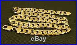 Heavy Solid 9ct gold curb chain