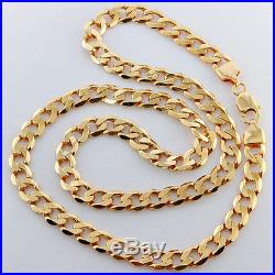 Heavy UK Hallmarked 9ct Gold Large Solid Curb Chain 54.3 G 23.5RRP £2070 AV9