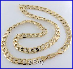 Heavy UK Hallmarked Solid 9ct Gold Link Curb Chain 24 70.6 G RRP £2480 WG14