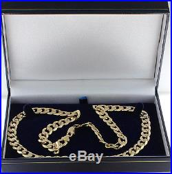 Heavy UK Hallmarked Solid 9ct Gold Link Curb Chain 24 70.6 G RRP £2480 WG14