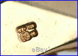 Heavy Vintage Men's Gents Solid 9Ct Gold Flat Curb Link Chain Bracelet, 121.2g