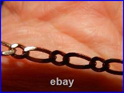 Heavy Weight 9ct Gold 24 Figaro Chain 20.3 Grams Not Scrap