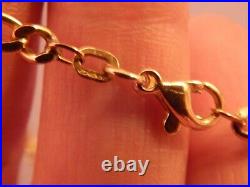 Heavy Weight 9ct Gold 24 Figaro Chain 20.3 Grams Not Scrap