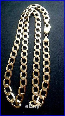 Heavyweight 9ct Gold Curb Chain 31.2 Grams. Stamped