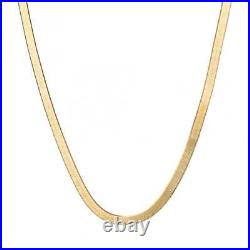 Herringbone Chain 9ct Yellow Gold Necklace GN377