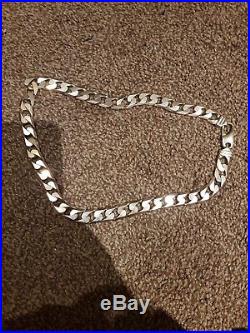 Huge 9ct Gold Heavy Weight Curb Chain 155grams 22inch