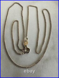 ITALY UNOAERRE Vintage 9Ct Gold Curb Link Chain Necklace 1.45Gr 42Cm London 1995