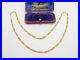 Italian 9ct Yellow Gold Essential Figaro Link Chain Necklace 18 Length Vintage