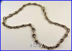 Italian HEAVY Solid 9ct Gold Fancy Necklace Chain 16 29gr Hm