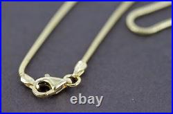 Italian Made 9ct Solid Gold Classic Real Snake Chain 16 1.2mm-GCH005 RRP £395