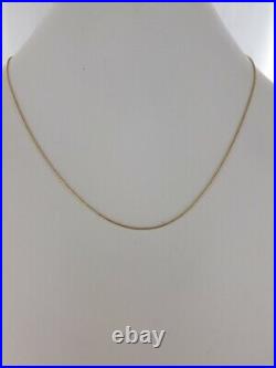 Italian Made Fine Snake Chain 9ct Gold 15 Inch/38cm 0.7mm GCH006 RRP £195