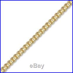 Jewelco London 9ct Gold Premium Rollerball 6.5mm Chain Necklace