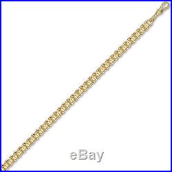 Jewelco London 9ct Gold Premium Rollerball 6.5mm Chain Necklace