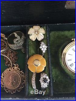 Jewellery Job Lot Including 9ct Gold, watches, Rings, Chains, 99p Start N/R