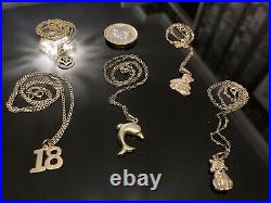 Job Lot 9ct gold necklace Conditions Are NEW, 18, 19, Hallmark