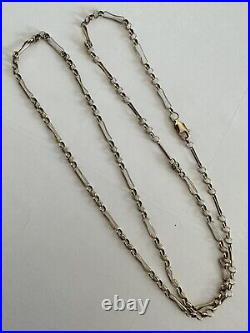 LONG Vintage 9Ct Yellow Gold Figaro Chain Necklace 5.89Gr, 3mm, 61.5Cm