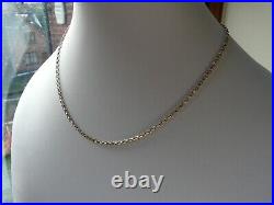 LOVELY 9ct GOLD BELCHER CHAIN NECKLACE