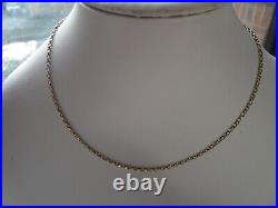 LOVELY 9ct GOLD BELCHER CHAIN NECKLACE