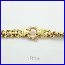 Ladies 9ct (375,9K) Solid Yellow Gold & Rose Gold Large Curb Necklace Chain 95gr