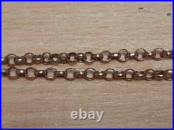 Ladies 9ct 6.8g 49cm Yellow Gold Belcher Chain With T-Bar HY 104240