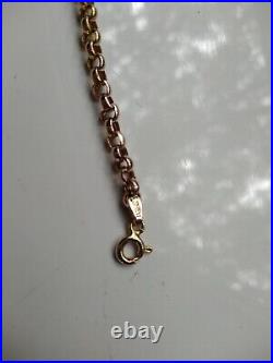 Ladies 9ct Yellow Gold round Link Bracelet, excellent condition