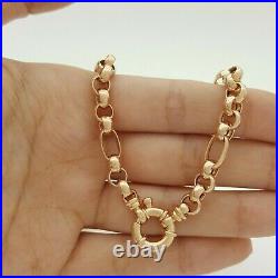 Ladies Necklace 9ct (375,9K) Rose Gold Belcher Chain Necklace