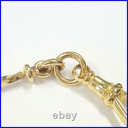 Ladies Necklace Yellow Gold 9ct (375,9K) Antique Style Chain with T Bar