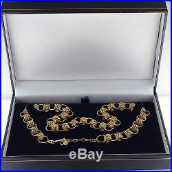 Large UK Hallmarked Solid 9ct Gold Belcher Chain 18 RRP £1060 UM4