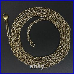 Long 9 Ct Gold Prince Of Wales Link 28 Chain Necklace 6 Grams
