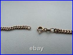 Long 9ct Gold Curb Link Chain Necklace 24 Inches 16 Grams