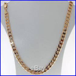Long Hallmarked Heavy 9ct Gold Curb Link Chain 24 38.4 G RRP £1465 (BU2)