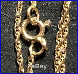 Lovely 9ct Gold Chain/ Necklace -Photo Locket, L 46cm