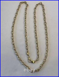 Lovely Hallmarked Solid 9ct Gold Chain Necklace 76cm Long. 16.68g