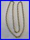 Lovely Hallmarked Solid 9ct Gold Chain Necklace 76cm Long. 16.68g