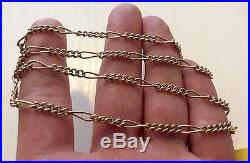 Lovely Ladies Hallmarked Vintage 9ct Gold Attractive Necklace Chain 21 inch
