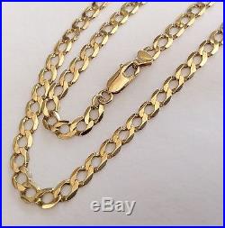 Lovely Quality Gents Or Ladies Hallmarked Vintage 9ct Gold Neck Chain 22 Inch