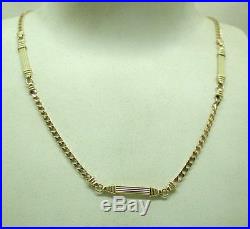 Lovely Quality Heavy 9ct Gold Fancy Link Necklace