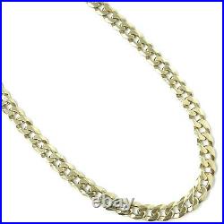 Men's 9ct Gold Curb Chain 20 Inch Yellow Solid Links Fully Hallmarked 26.3g