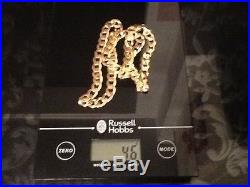 Men's 9ct gold curb chain 46 grams 1.62 ozs 22 inch