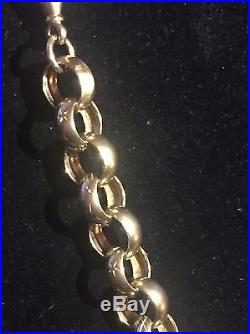 Men's Beautiful Heavy 9CT Gold Belcher Chain. 25 Inch, 117 Grams