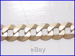 Men's Gold 9ct Heavy Curb Link Chain Necklace 31.36g 20.5