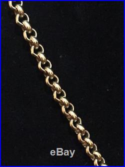 Men's Heavy 9CT Gold Belcher Chain. 26 Inch. 95 Grams