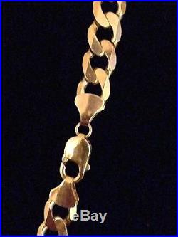 Men's Heavy 9CT Gold Curb Chain, 103 Grams, 24 Inches
